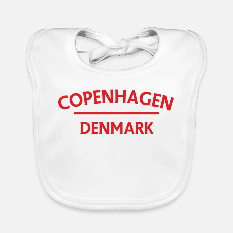 Copenhague – Danemark Textdesign Bavoir bio Bébé