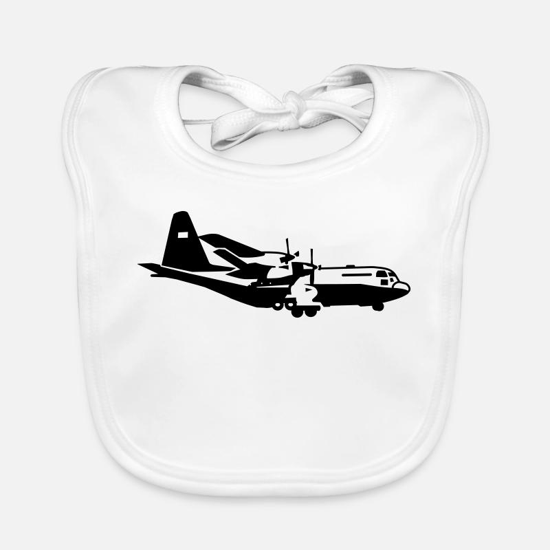 C-130 Hercules Organic Baby Bibs