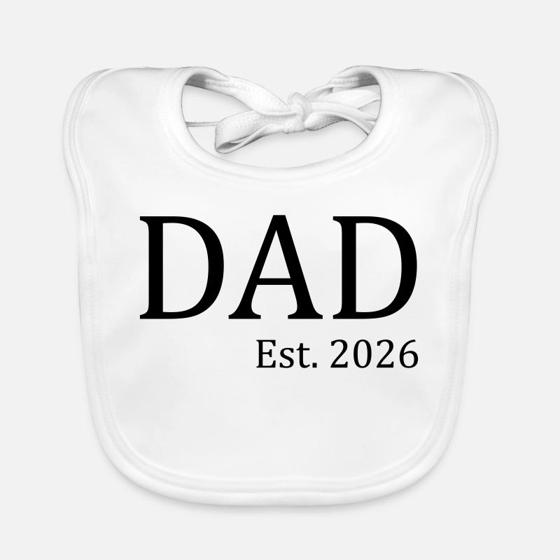 Dad Est. 2026 Baby Bio-Lätzchen