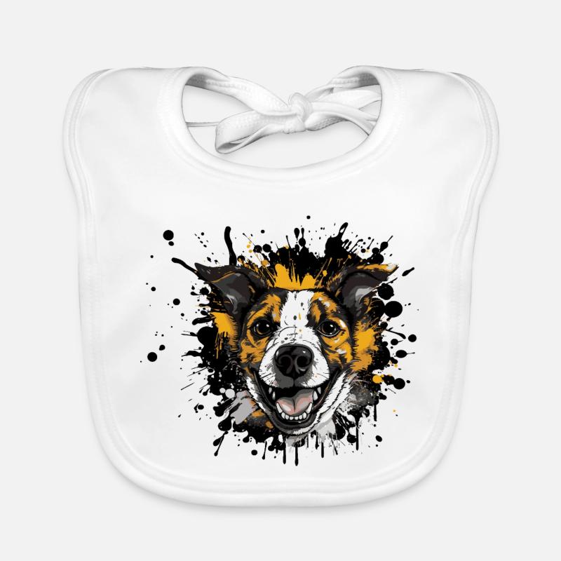 Portrait de Beagle Spritz Bavoir bio Bébé