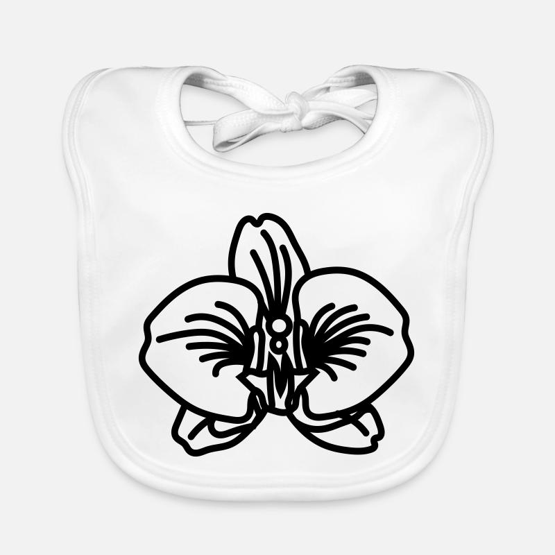 Orchidee Baby Bio-Lätzchen