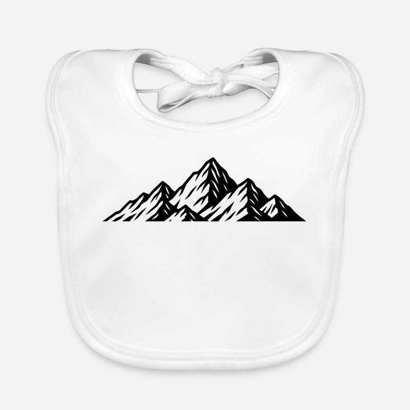 Berge Symbol Baby Bio-Lätzchen