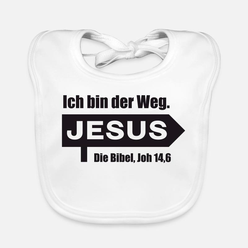 Jesus_Ich-bin-the-way Organic Baby Bibs