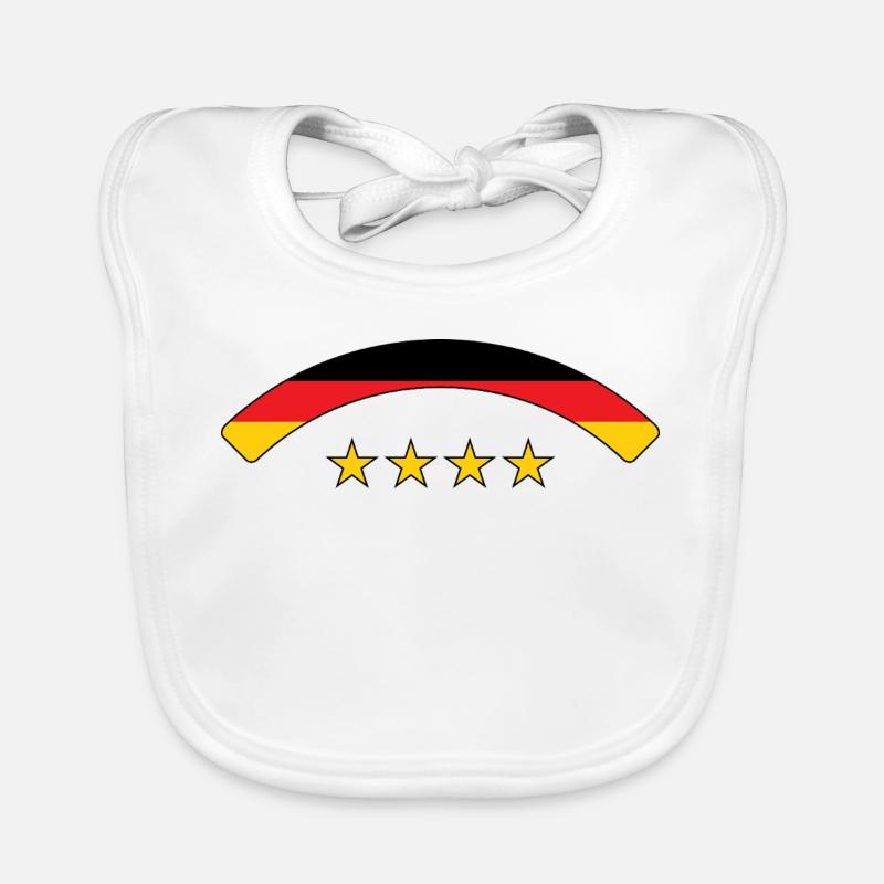 German Flag - Germany Organic Baby Bibs