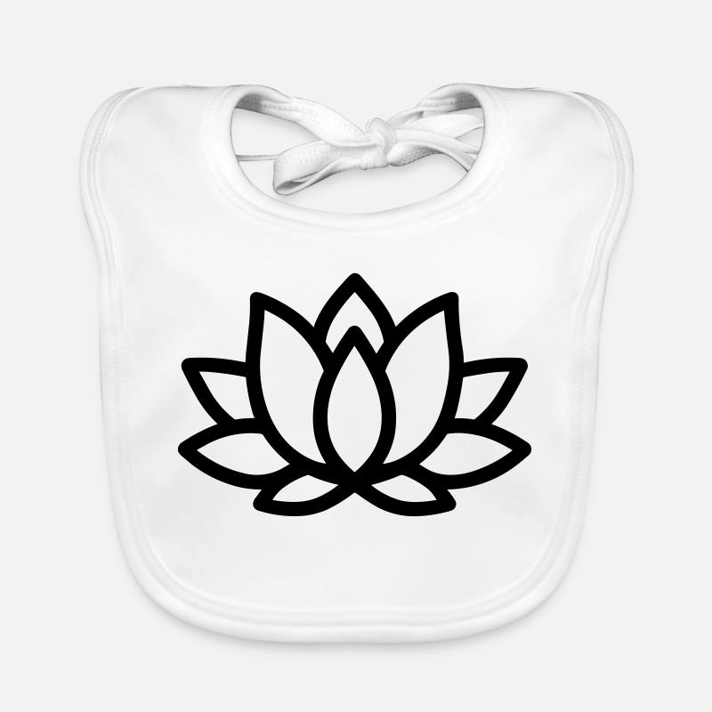 fleur de lotus Bavoir bio Bébé