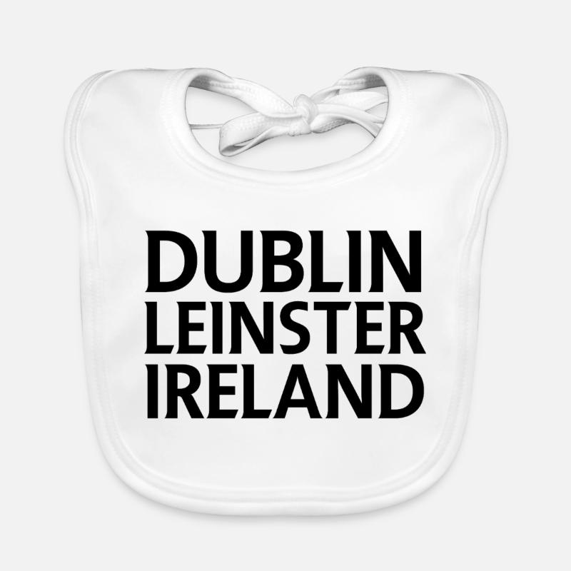 Dublin – Irland Textdesign Baby Bio-Lätzchen