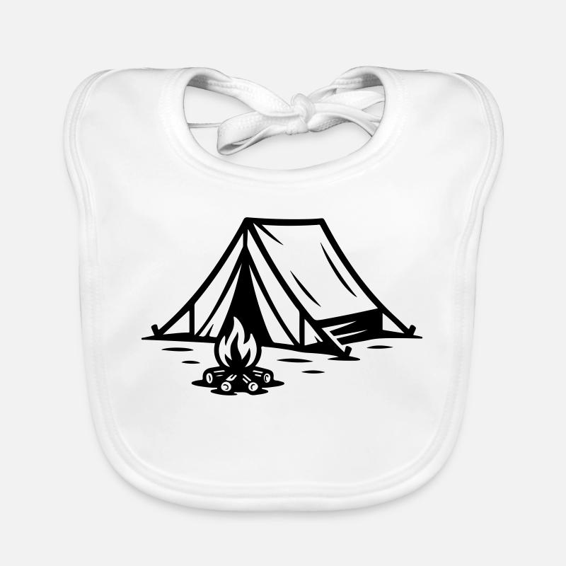 Tent Campfire Organic Baby Bibs