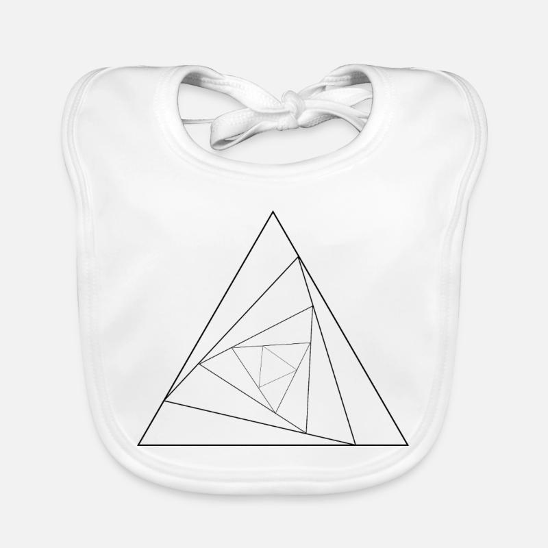 Triangle triangulaire Bavoir bio Bébé