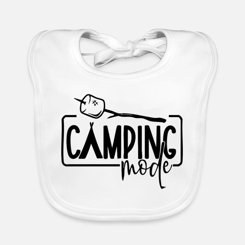 Camping Mode - Marshmallow Organic Baby Bibs