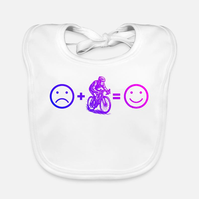 Conception de vélo de route compact pour vélo de route - Bavoir bio Bébé - blanc
