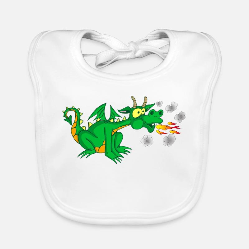 Le gentil dragon Bavoir bio Bébé