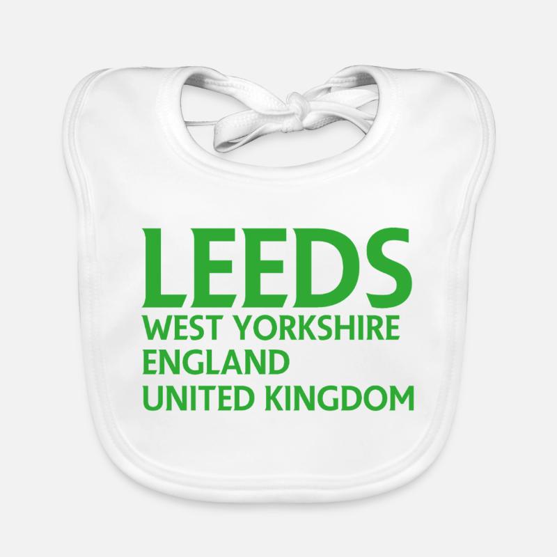 Leeds – England Liedtextdesign Baby Bio-Lätzchen