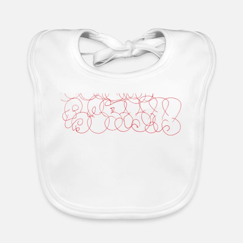 Abstrakte Scribble-Art Berlin Souvenir Baby Bio-Lätzchen