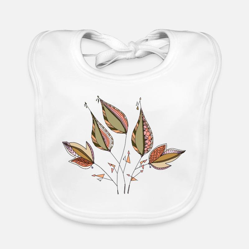 feuilles Bavoir bio Bébé