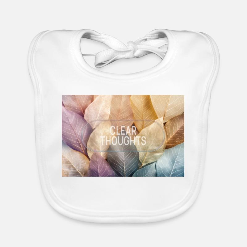 Clear Thoughts – Minimalistisches Glas Design Baby Bio-Lätzchen