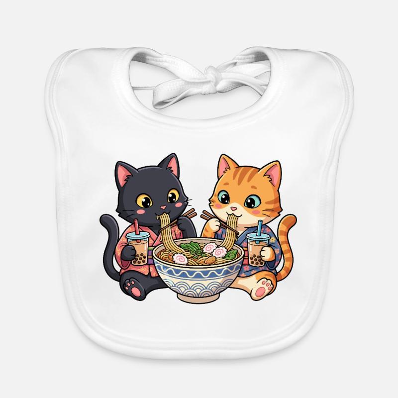 Bubble Tea Ramen pour chats Bavoir bio Bébé