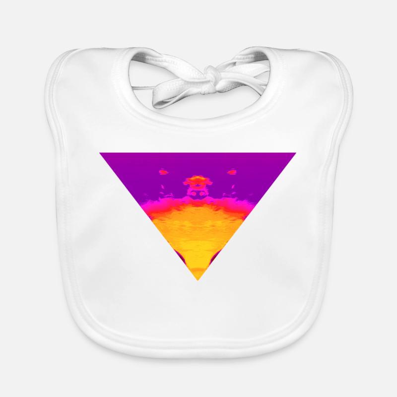 Vortex néon, Cyber Sunset Bavoir bio Bébé