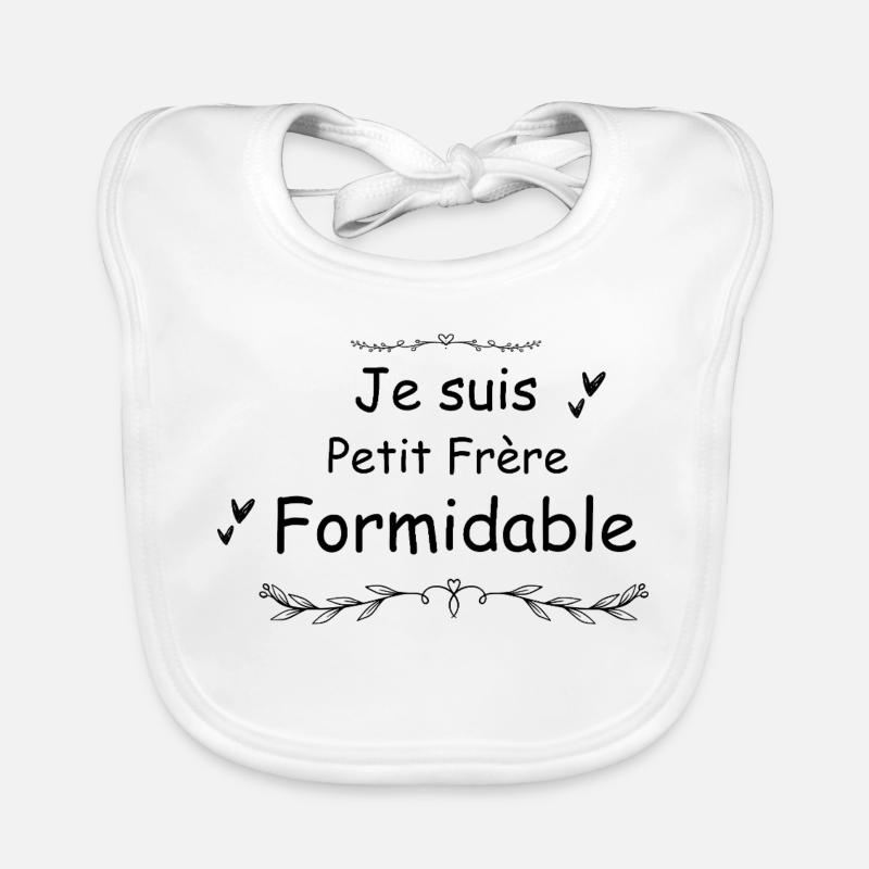 Je_suis_Petit_Frere_Formidable Organic Baby Bibs