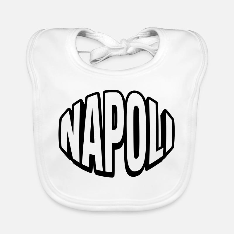 Typographie du Round de Naples Bavoir bio Bébé