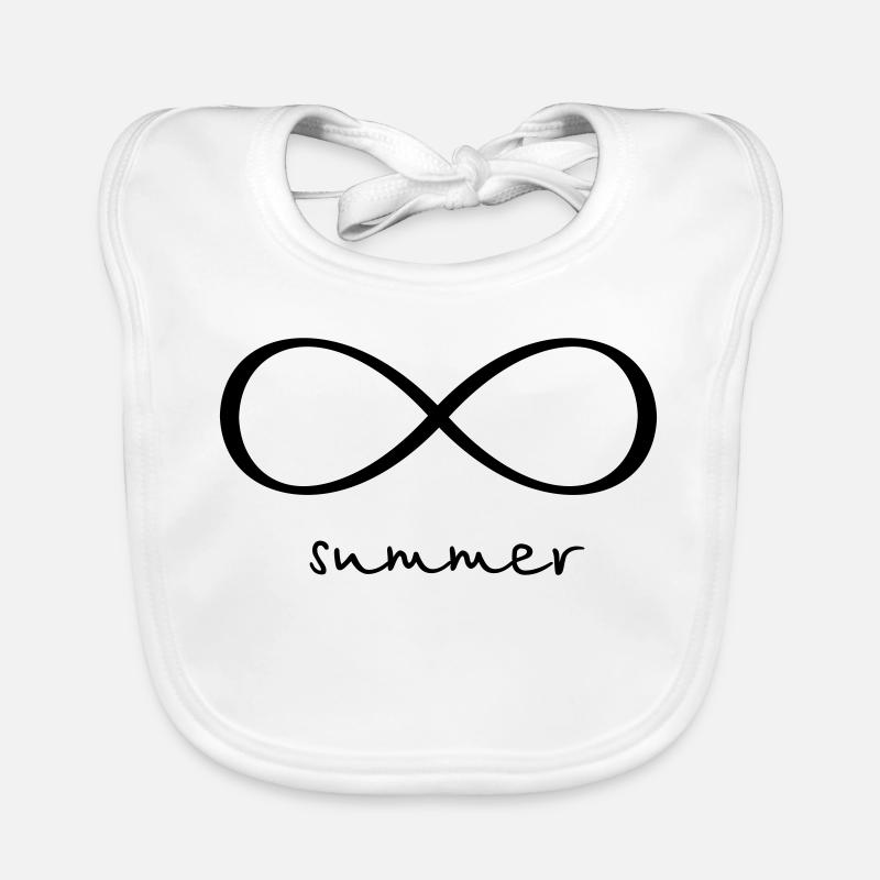 infinity sign buzzer Organic Baby Bibs