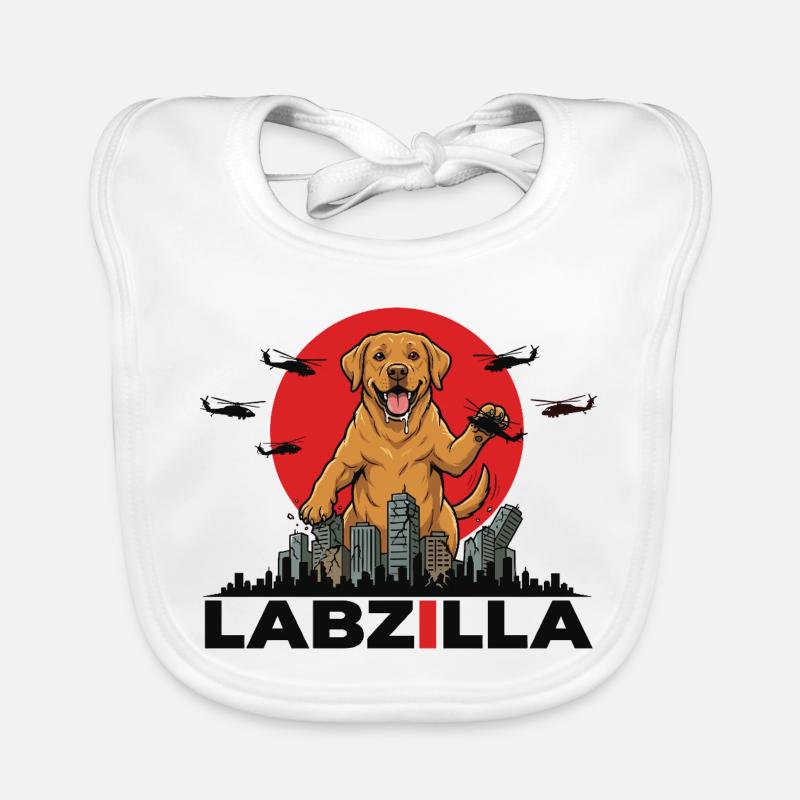 Labzilla – Le chien géant ultime Bavoir bio Bébé