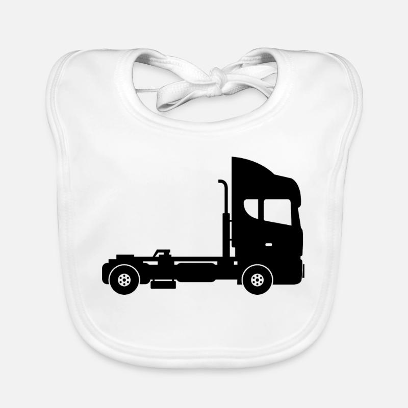 Semi-trucks Organic Baby Bibs