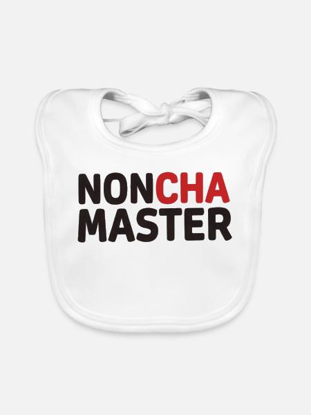 Noncha Master - Organic Baby Bibs - white - Front