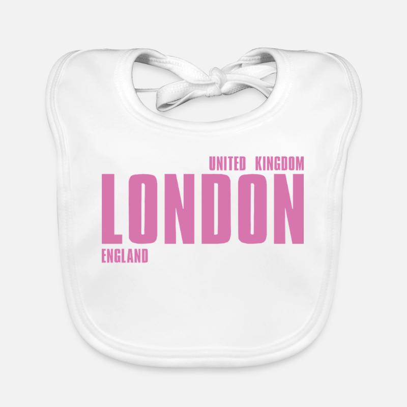 Mot Rose de Londres Bavoir bio Bébé