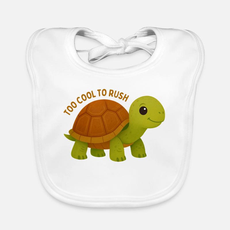Trop cool pour précipiter Tortue Bavoir bio Bébé