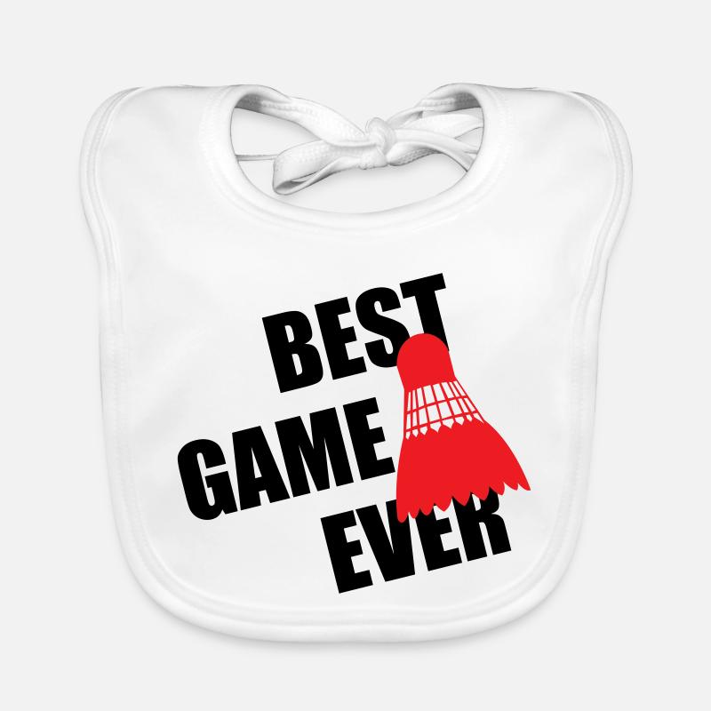 Badminton Best Game Ever Bavoir bio Bébé