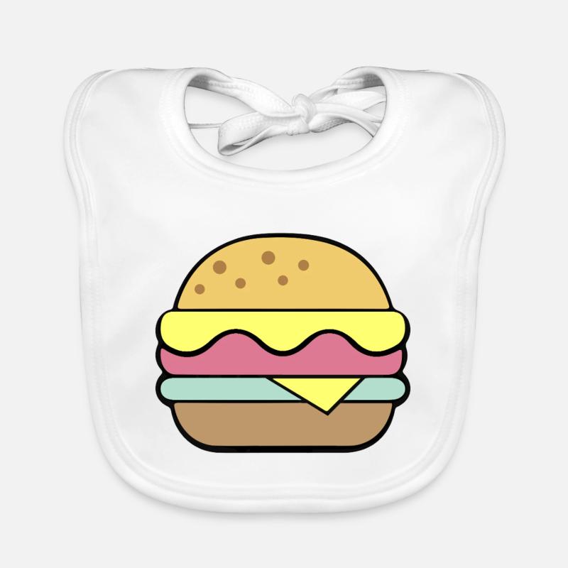 Cheeseburger | Restauration rapide Bavoir bio Bébé