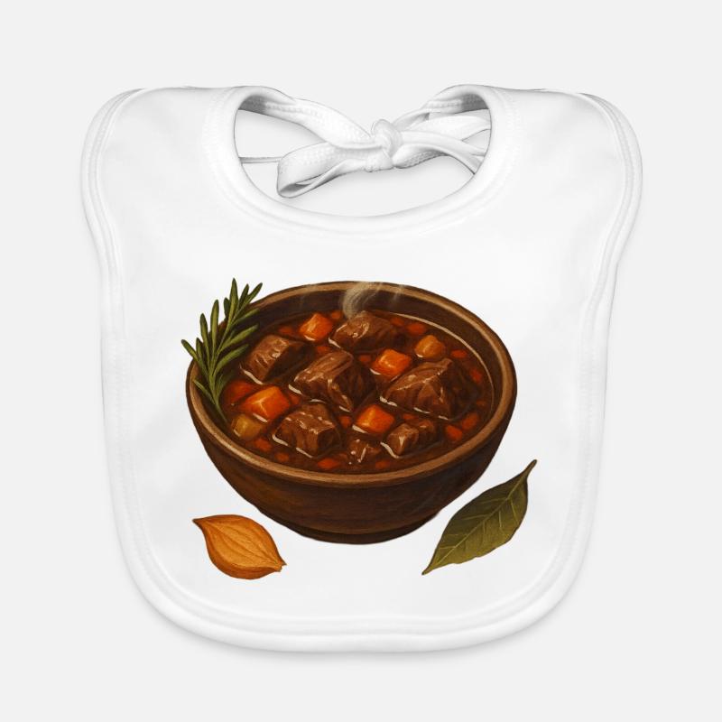 Beef goulash pot Organic Baby Bibs