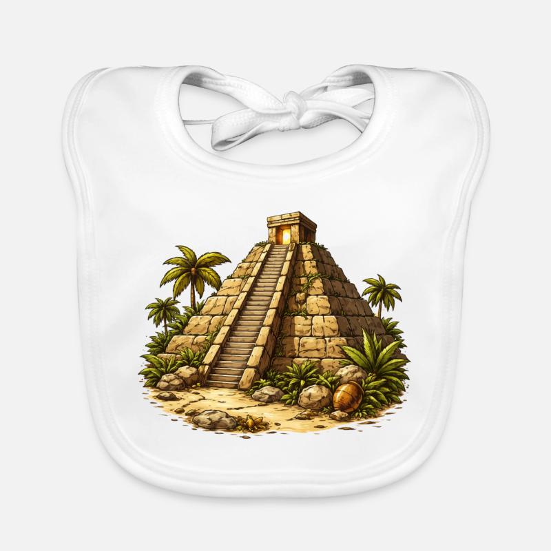 Temple de la Pyramide Bavoir bio Bébé