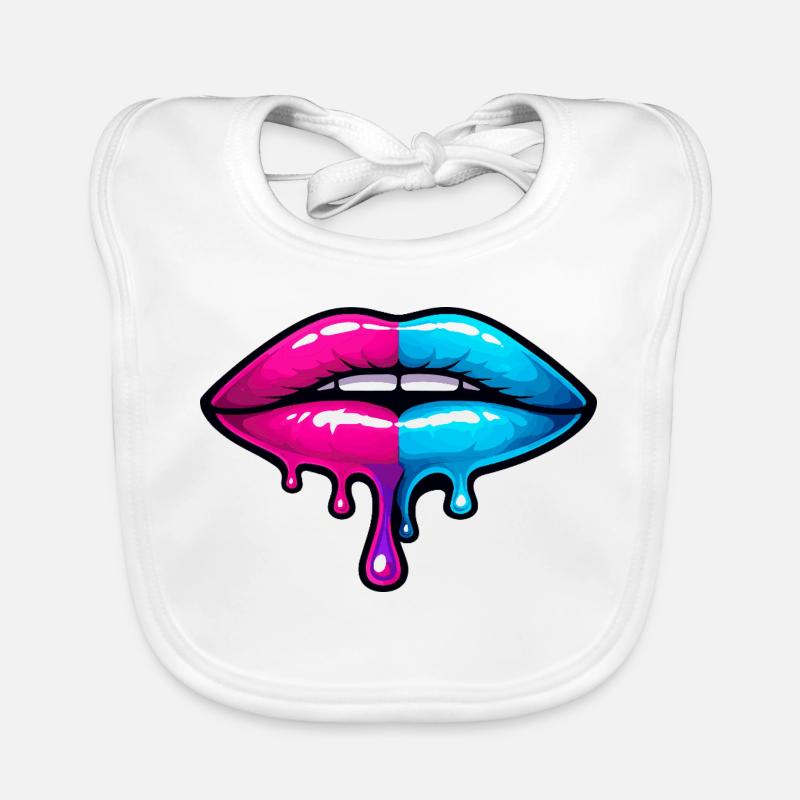 Split Neon Lip Melt Bavoir bio Bébé