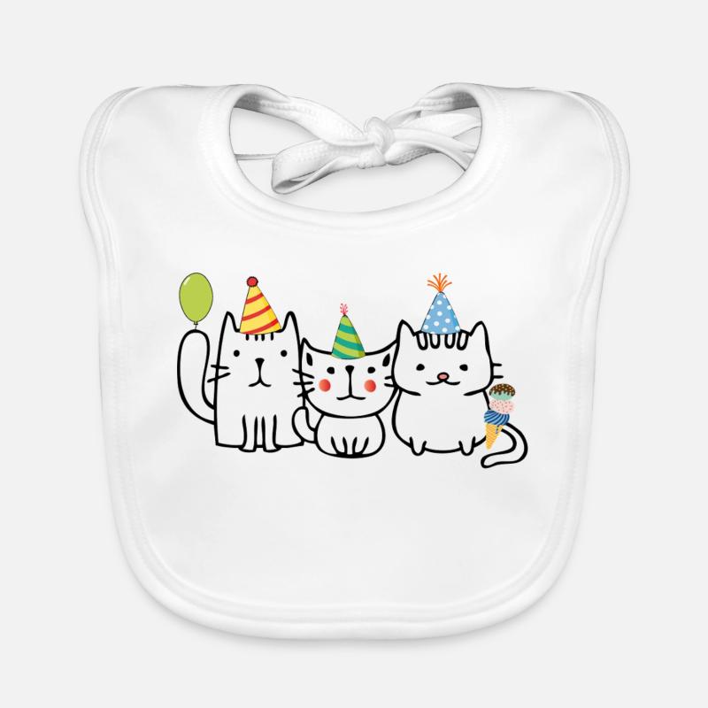 Geburtstag  - Baby Bio-Lätzchen - Weiß