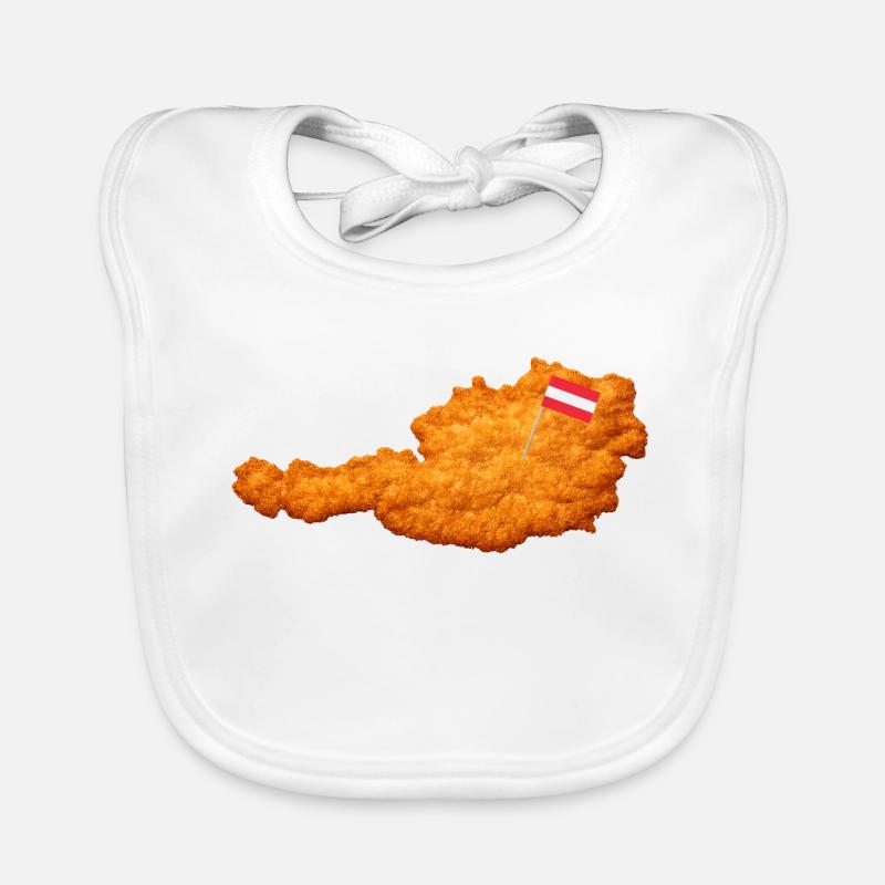 Schnitzel Österreich Form Essen Baby Bio-Lätzchen