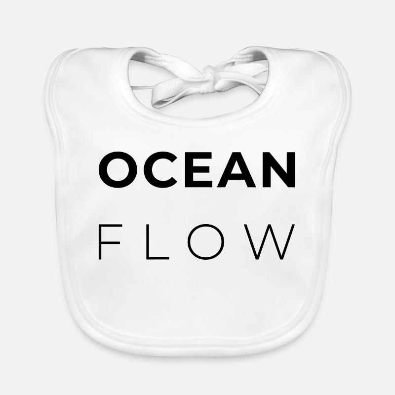 OCEAN FLOW – Minimalistisches Atlantikdesign Baby Bio-Lätzchen