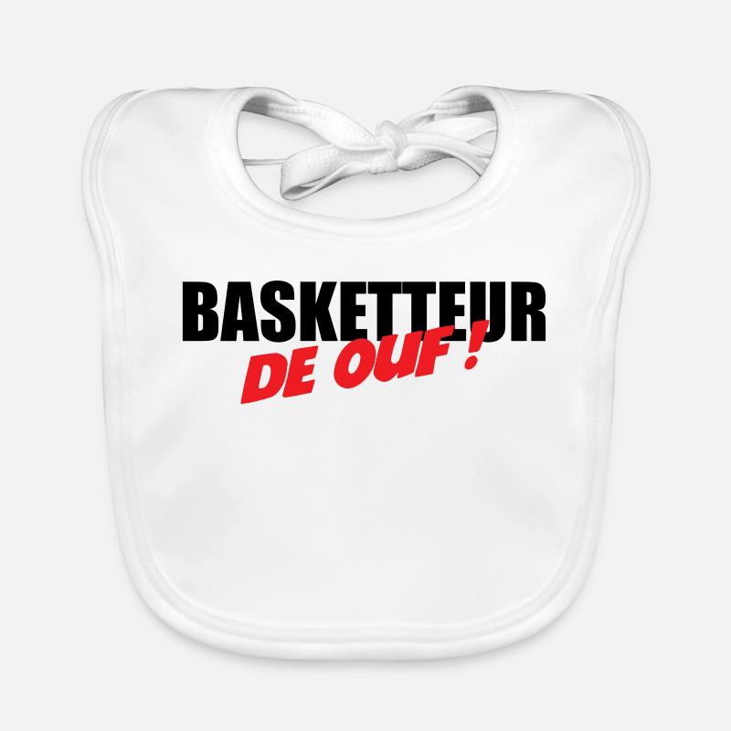 Basketteur de ouf – fun passion sport performance  Bavoir bio Bébé
