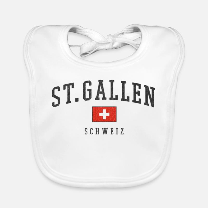 Emblème suisse de Saint-Gall Bavoir bio Bébé