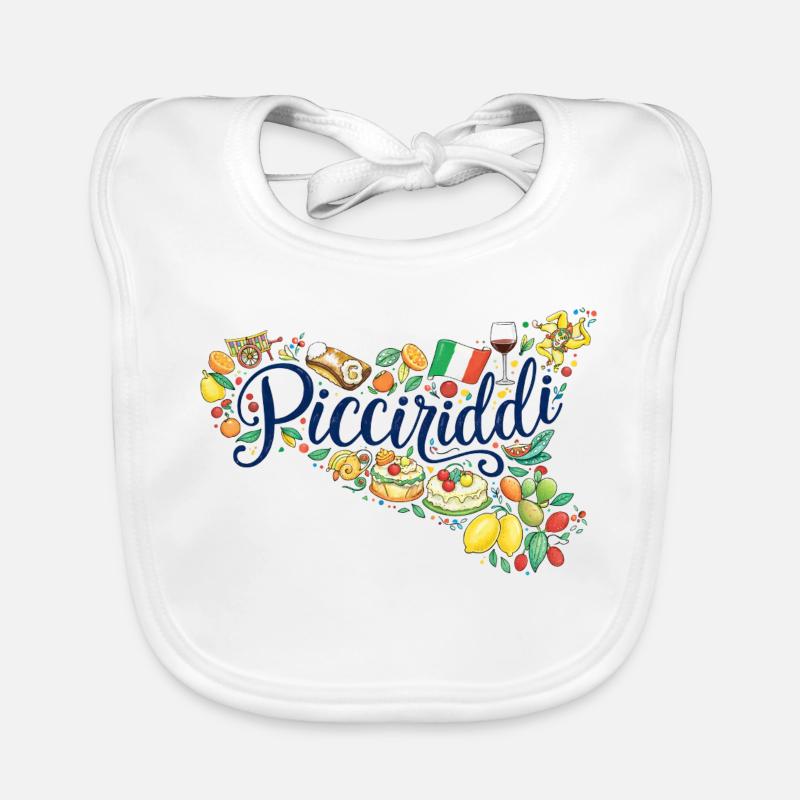 Picciriddi sicilian Bavoir bio Bébé