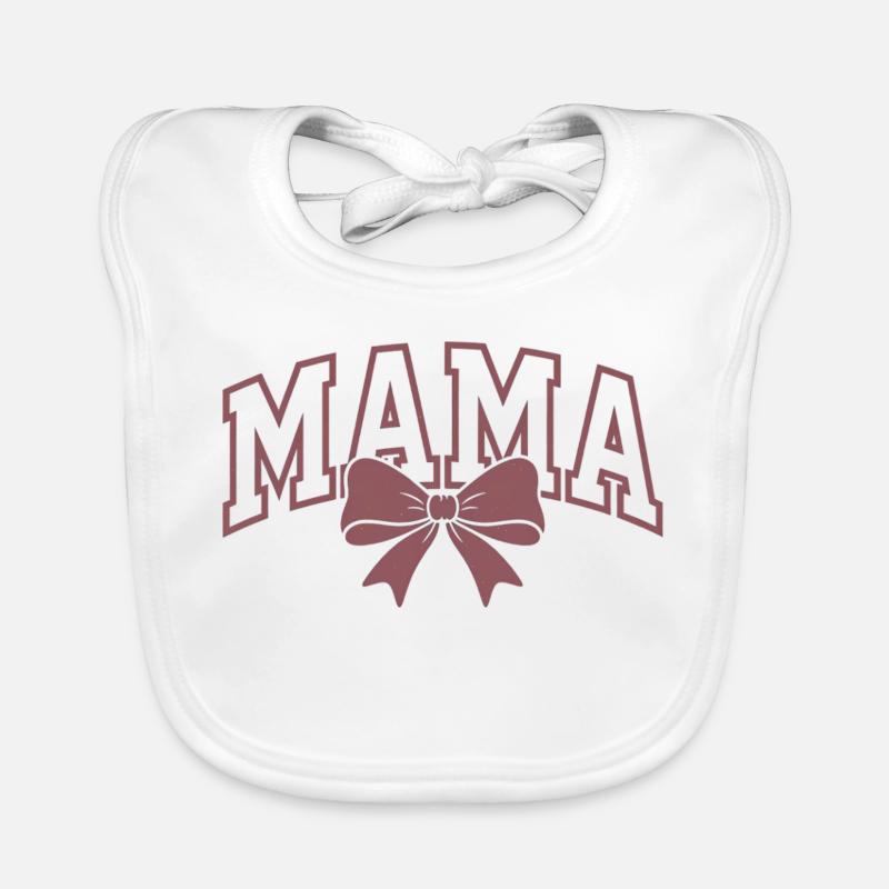 Mama Statement – Elegant Mama Bow Design Organic Baby Bibs