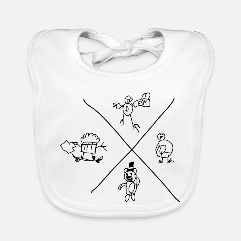 Doodle Core Organic Baby Bibs