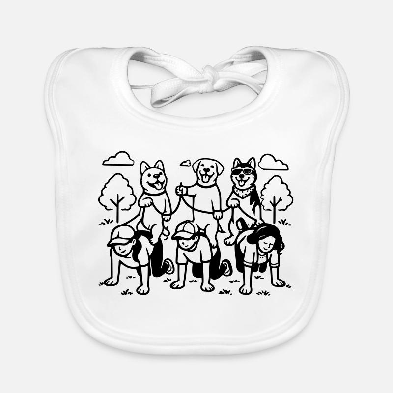 Gassi Gehen Dog Edition dog rules Baby Bio-Lätzchen