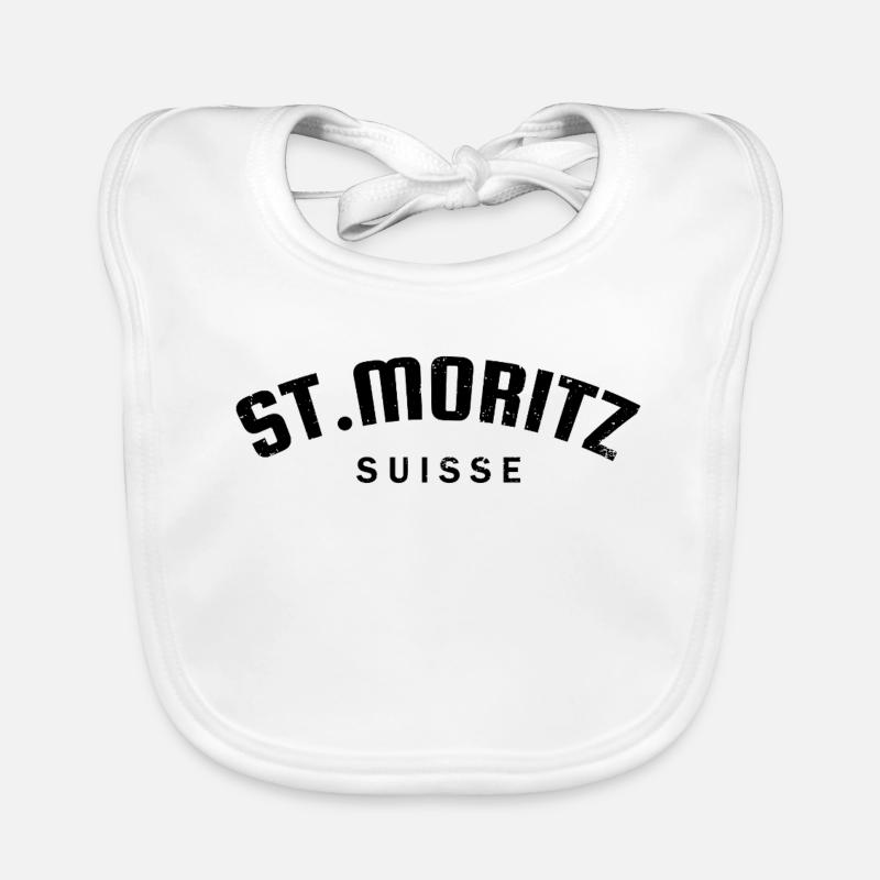 St. Moritz - Suisse - Schweiz - Swiss Baby Bio-Lätzchen