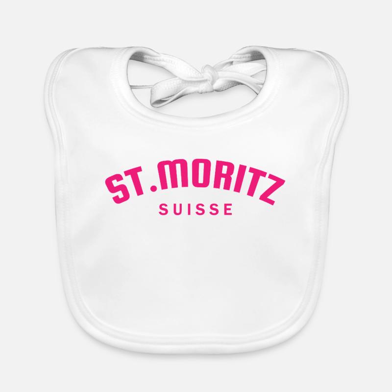 St. Moritz - Suisse - Schweiz - Swiss Baby Bio-Lätzchen