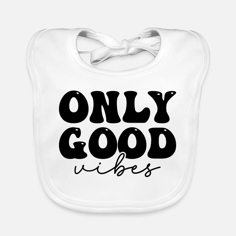 Positive statement design Organic Baby Bibs