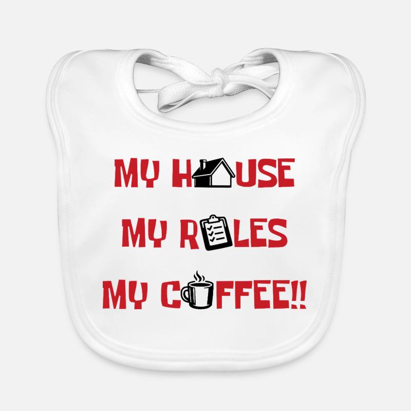 Ma maison, mes règles, mon café Bavoir bio Bébé