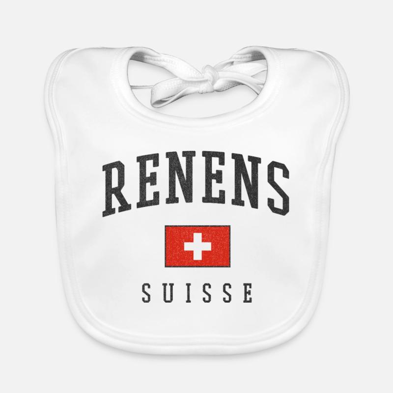 Renens – identité suisse du canton de Vaud Bavoir bio Bébé