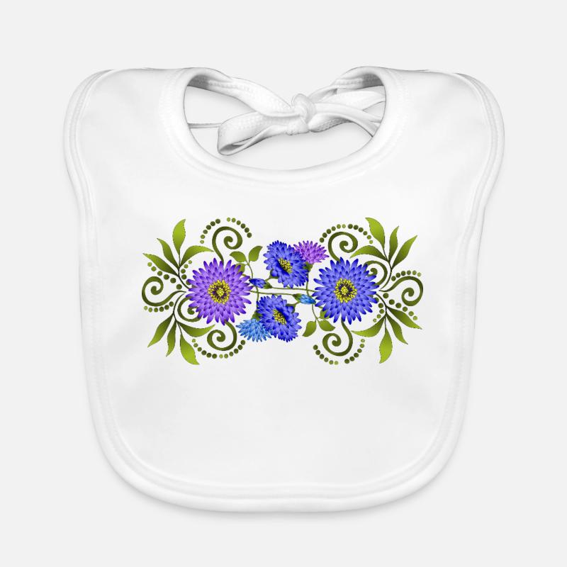 Fleur Bavoir bio Bébé