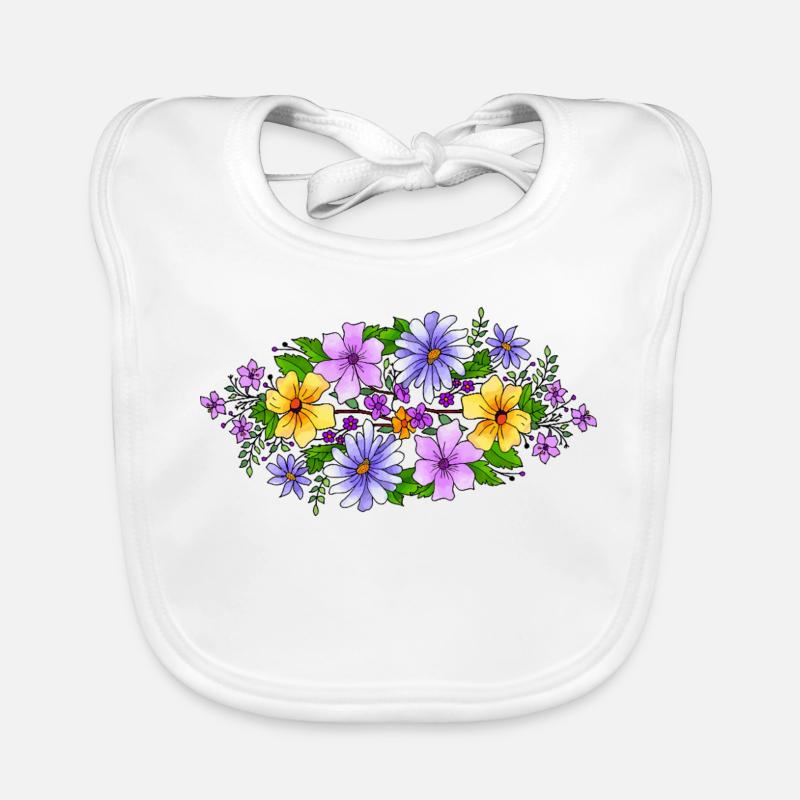 Fleur Bavoir bio Bébé